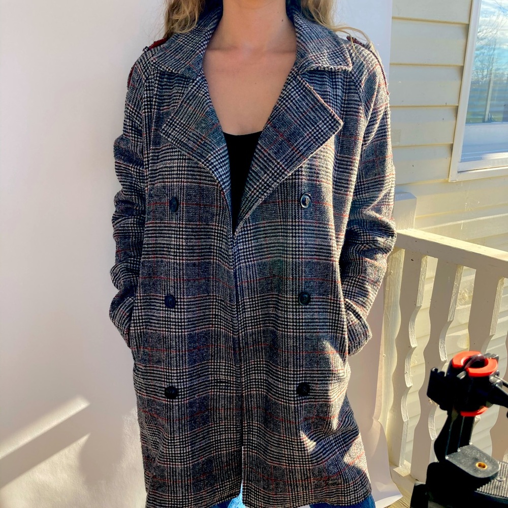 Awesome plaid jealous tomato pea coat